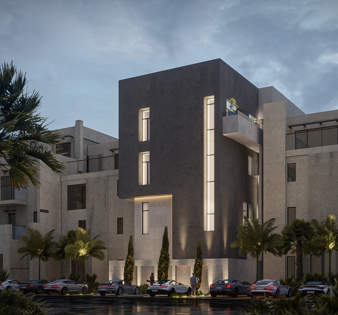 modern narrow villa-2