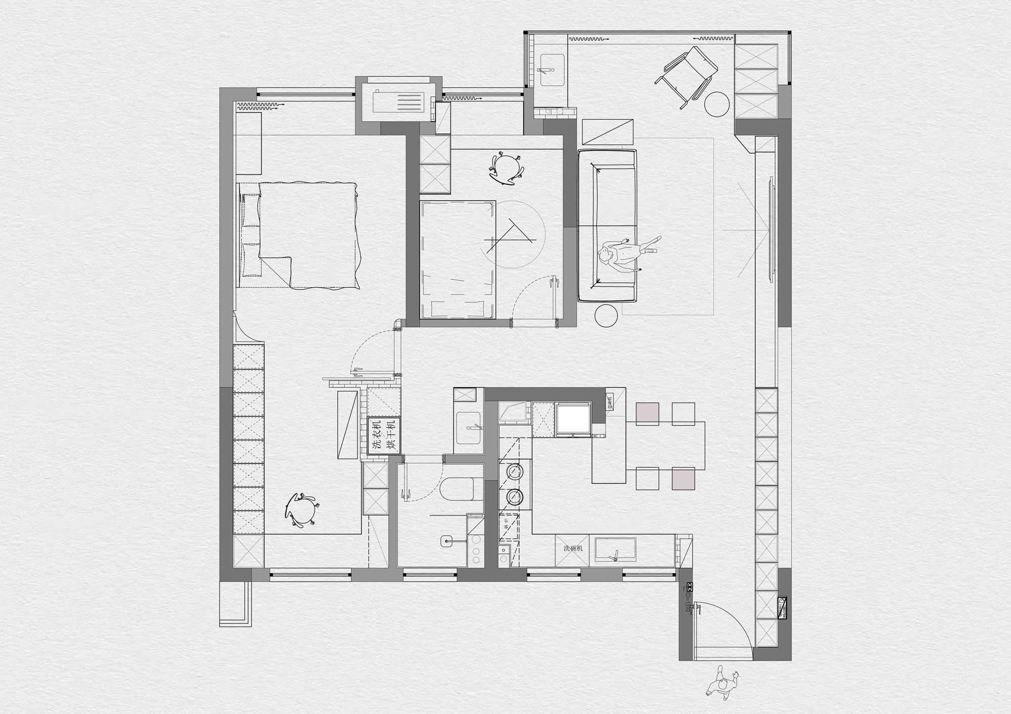 留白·私宅 ｜墨影｜丨留白屿下空间建筑-42