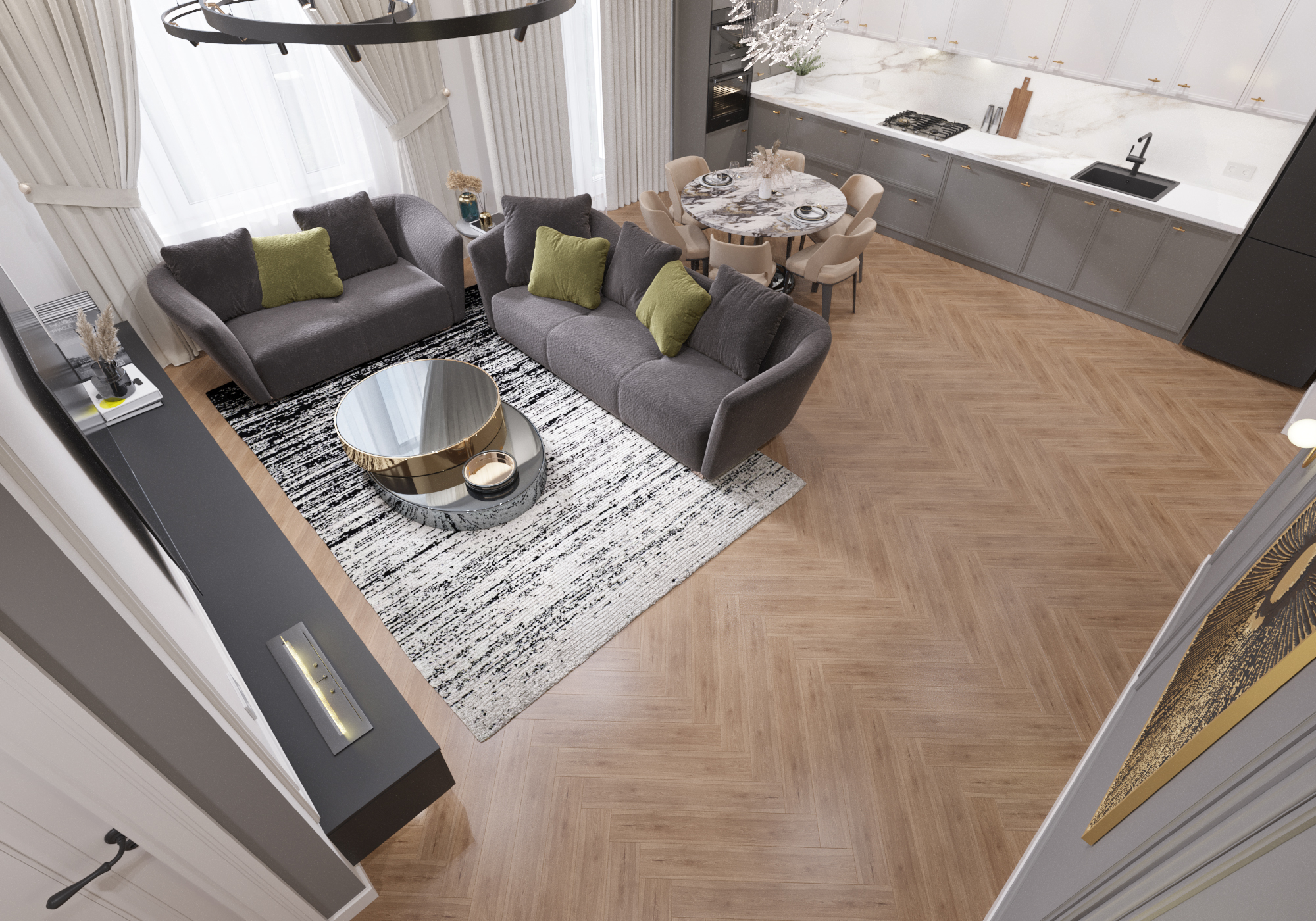 Apartment design 95m2 .NRG Mirzo Ulugbek. Tashkent-8