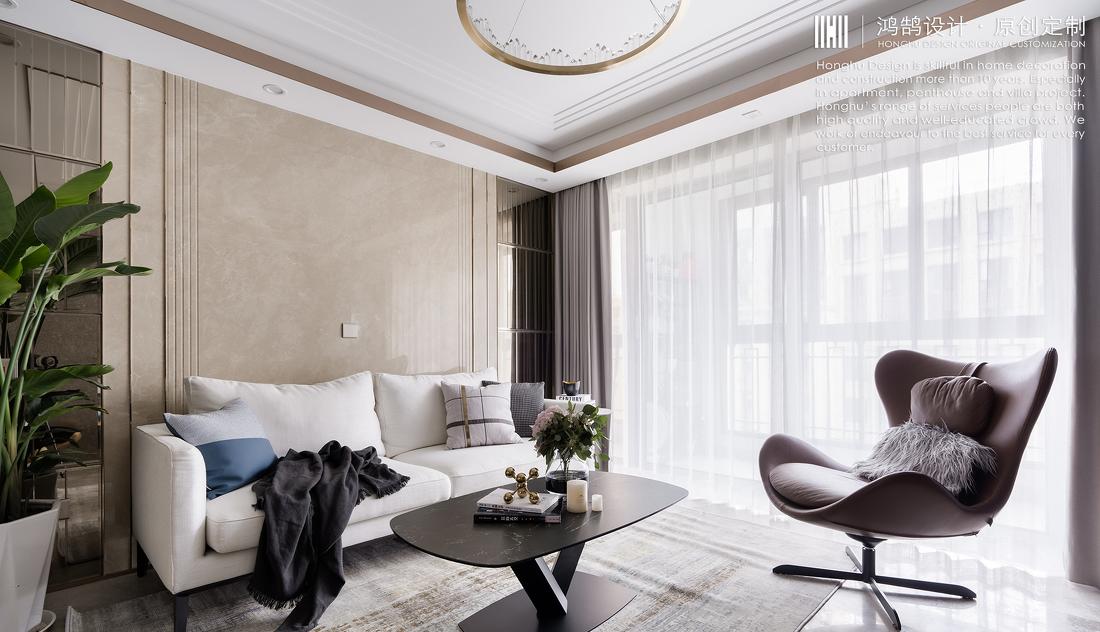 上海平层温馨家居空间设计丨中国上海丨鸿鹄设计-0