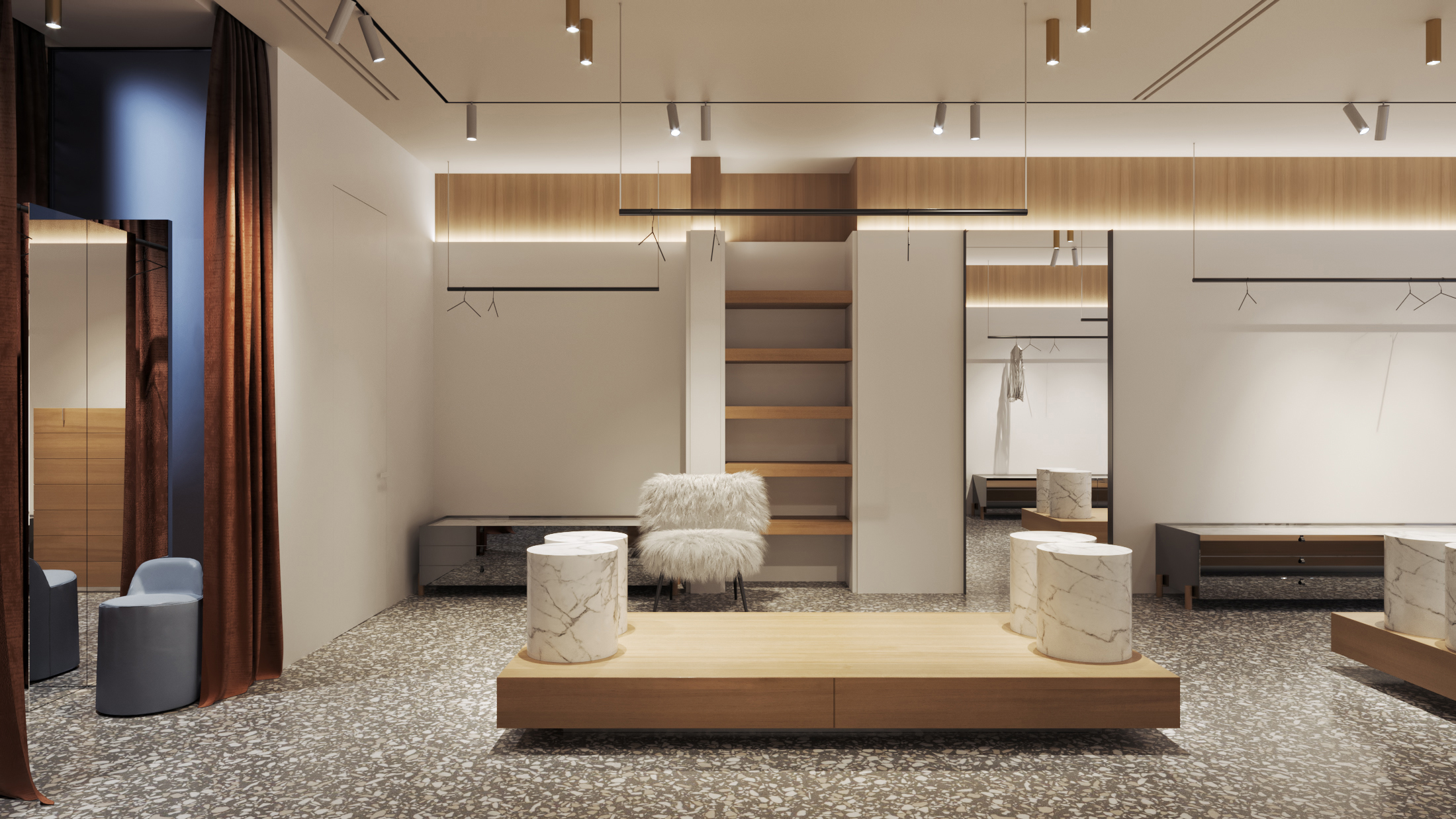 乌克兰 M24 时尚服装店,现代奢华空间-4