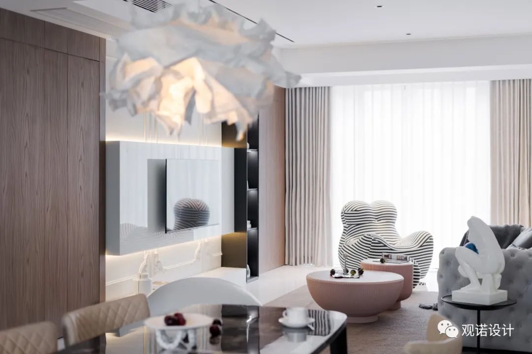 台州文鼎苑 · 法式现代治愈系家居设计丨中国台州丨观诺设计-20