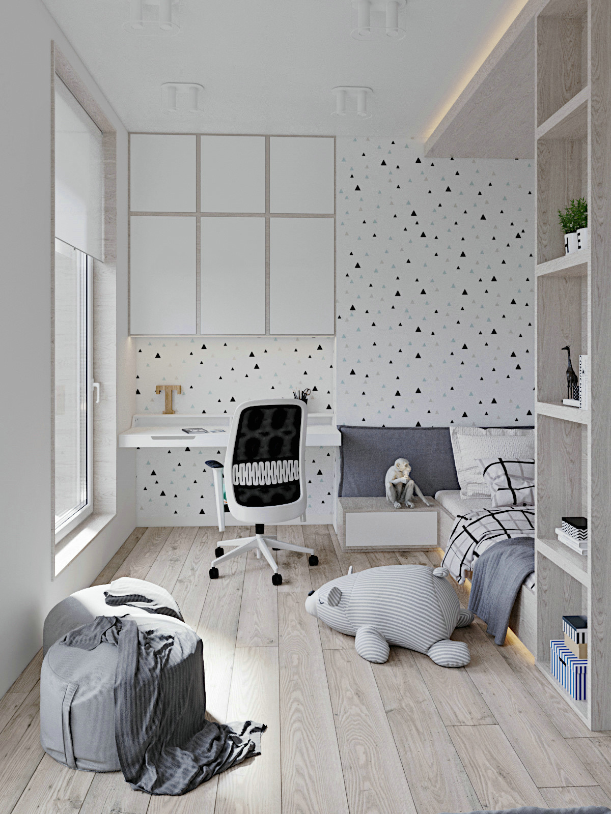 北欧风灰绿设计，展现纯粹魅力-55