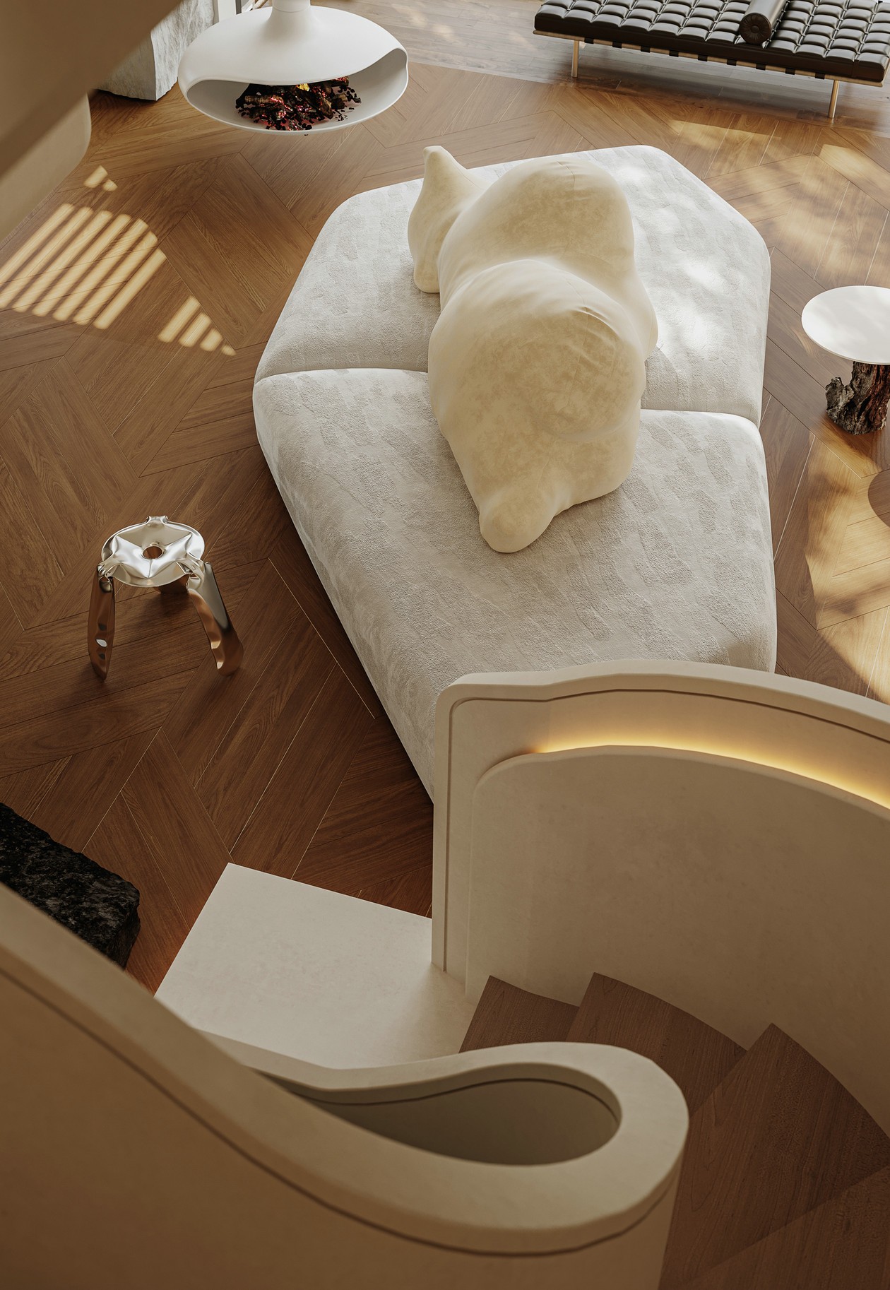 原木+白色 塑造简约空间立体感-6