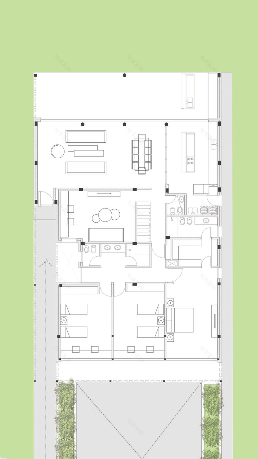 阿根廷 LLV 之家 | 绿意环绕的红砖住宅-29