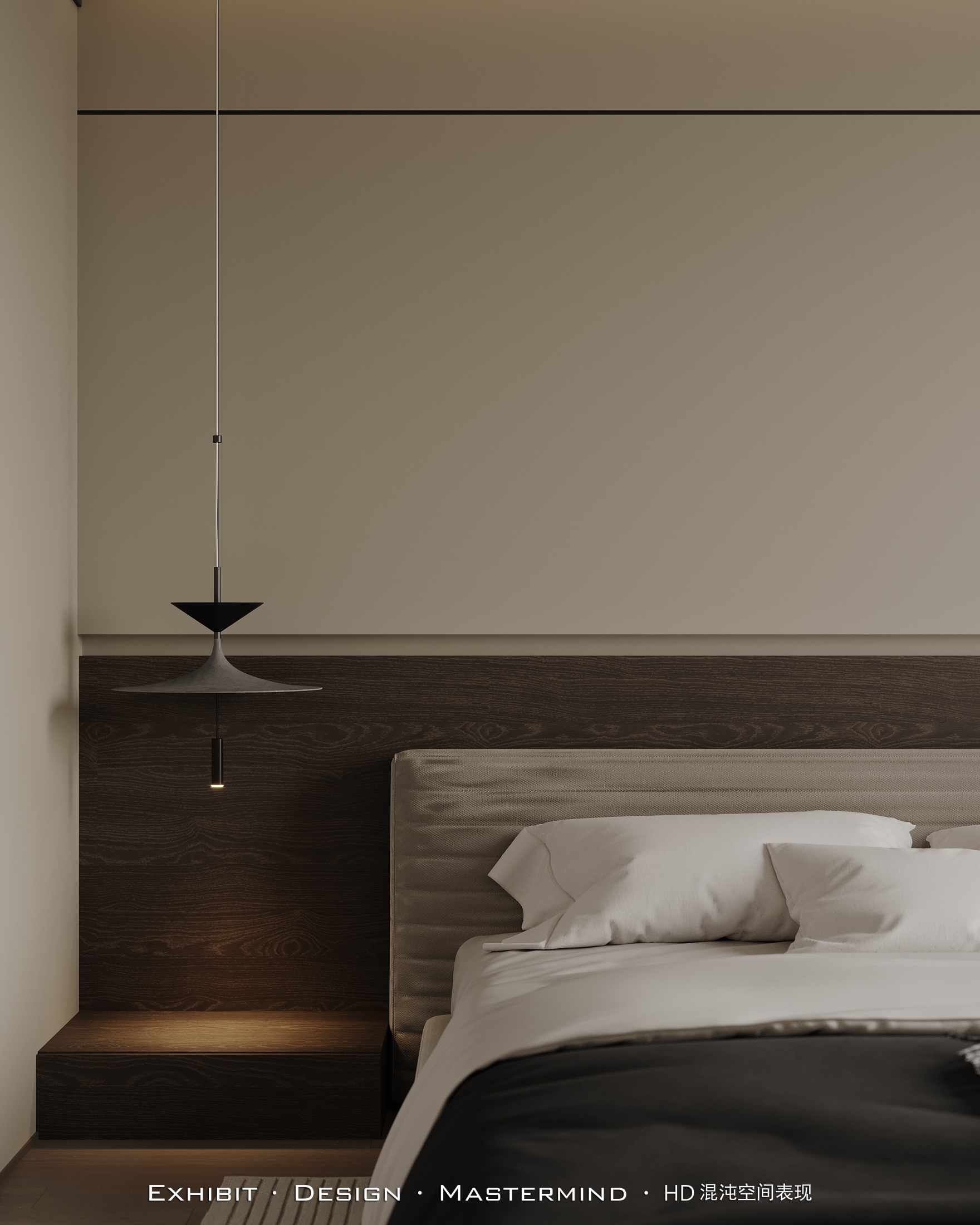 现代 极简平层客餐厅效果 X 混沌空间表现-6