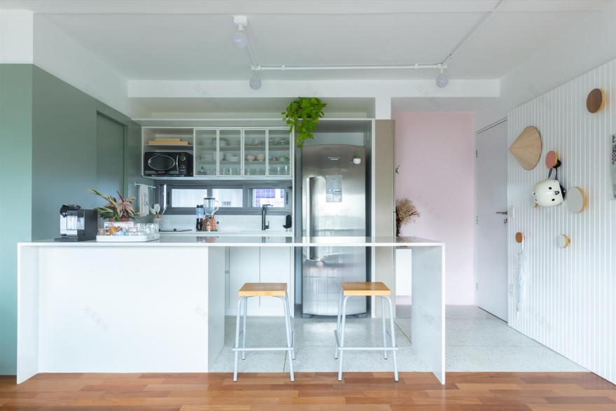 巴西 SP 公寓 | 清新木质设计,打造舒适居住空间-6