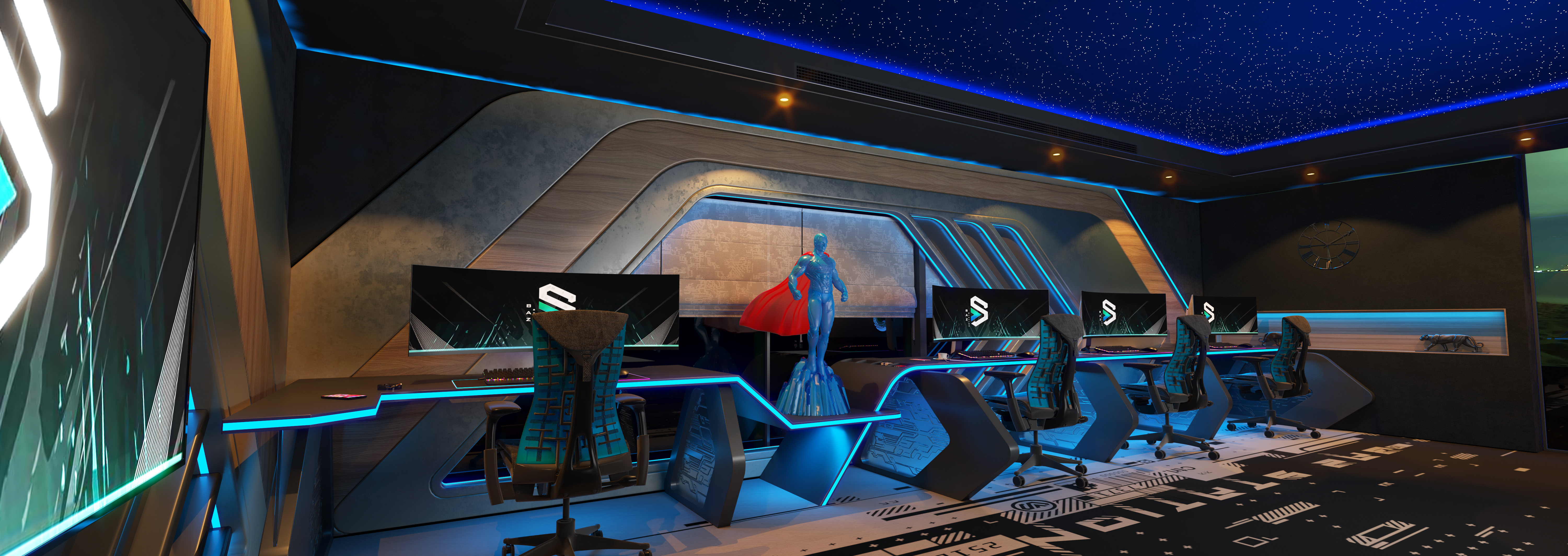 四人游戏室设计-3