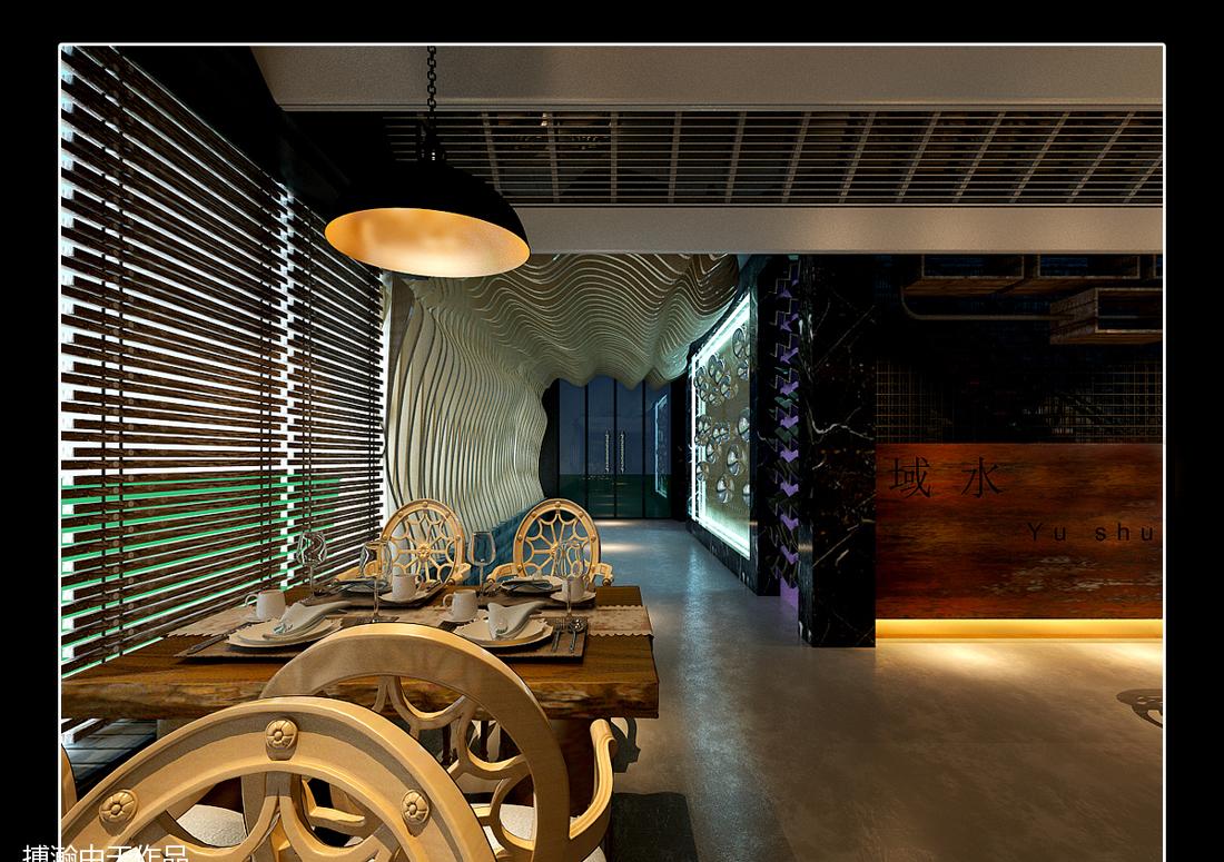 浐灞域水城邦餐厅室内设计-0