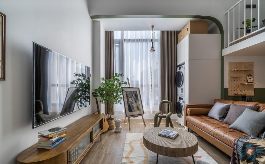 王一樹打造 76㎡中古风理想居所,优化空间动线与收纳-33