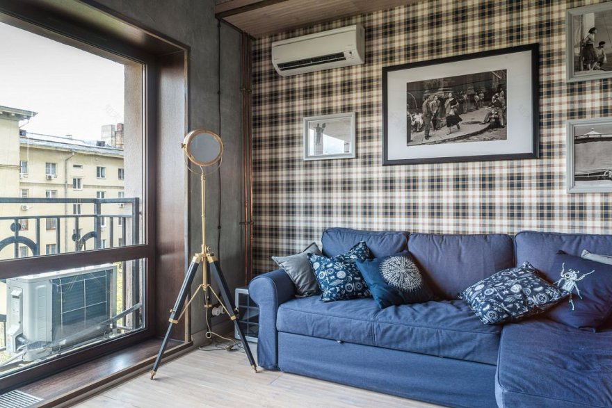 33平米小户型一居室公寓的 loft 设计丨Litvinov design 工作室-17
