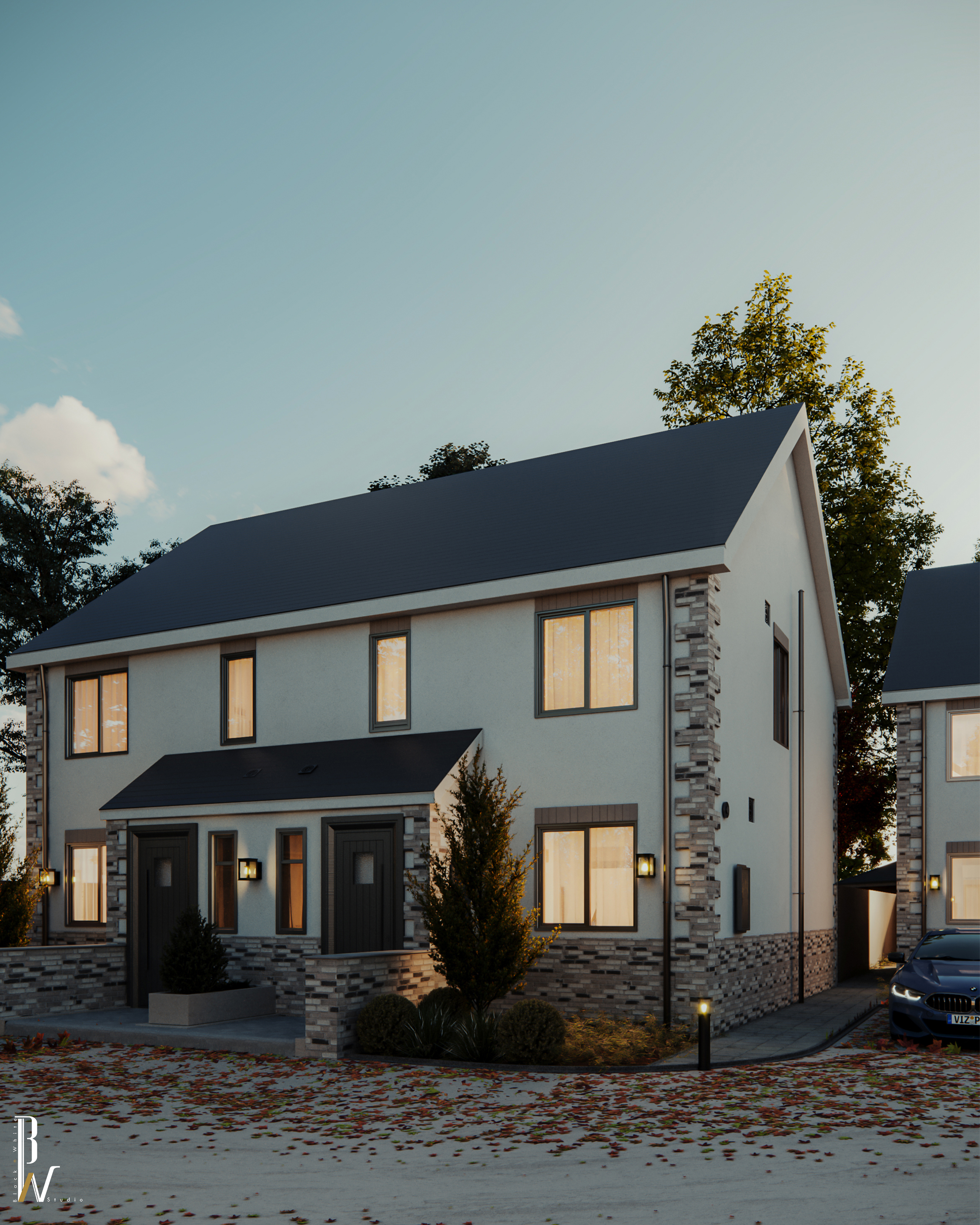 房屋正面丨United KingdomLondon丨Black N White-17