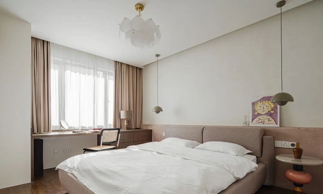 91㎡两居改一居，柔和的色调，温暖的材质，美好无处不在！-56