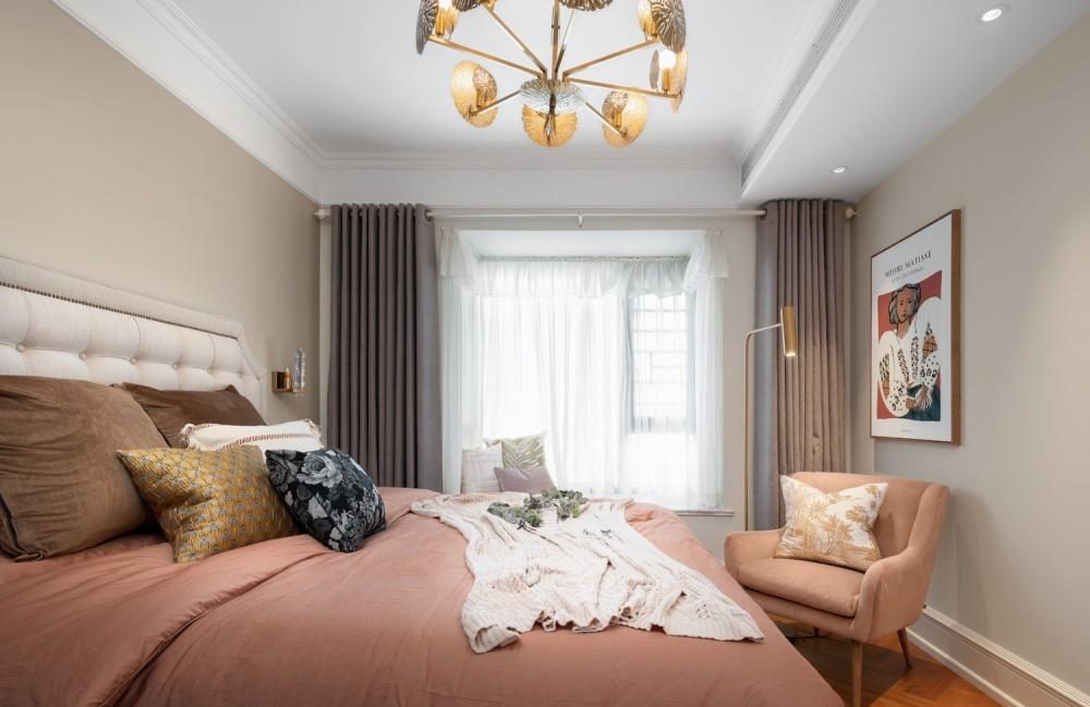 上海本墨设计丨平层丨70W打造218㎡超优雅美式乡村风大宅-77