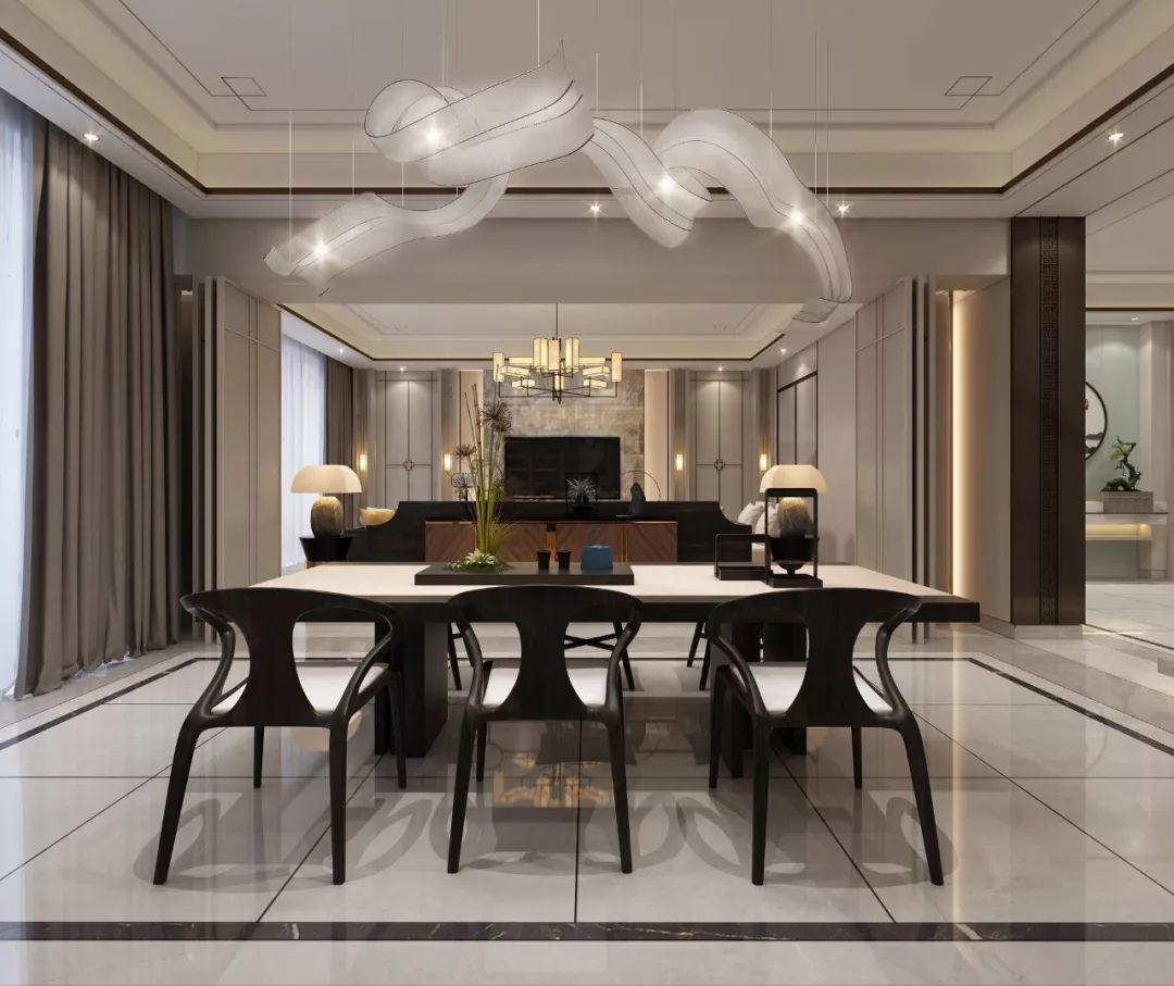 合肥政务区 740㎡新中式别墅设计,打造优雅私宅环境-30