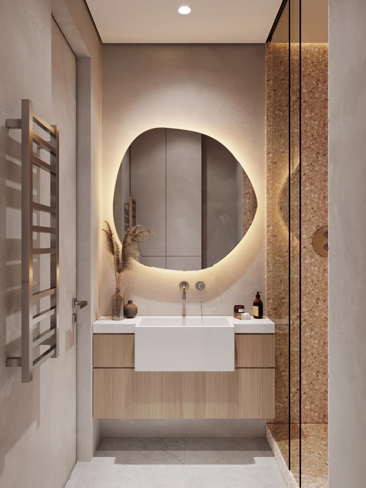 88㎡现代简约家居,原木与灰色打造温馨时尚空间-20