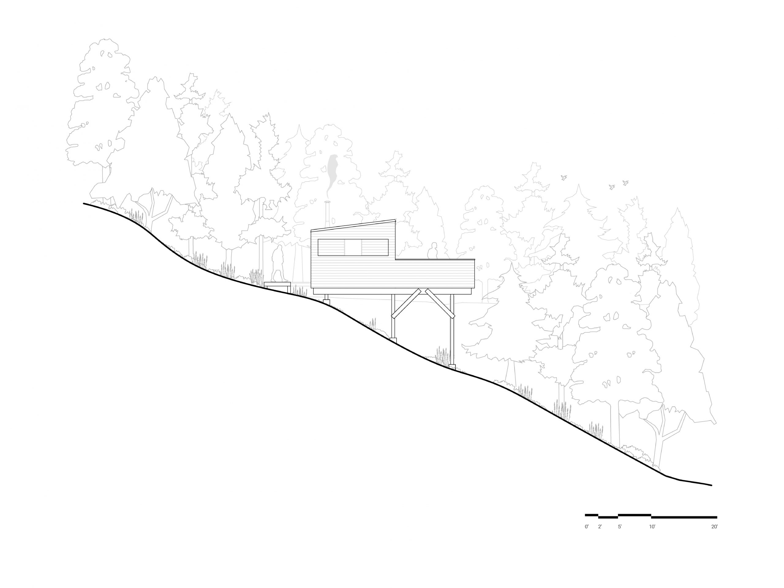 自然取景器·森林中的庇护所丨加拿大魁北克丨Atelier L’Abri-79