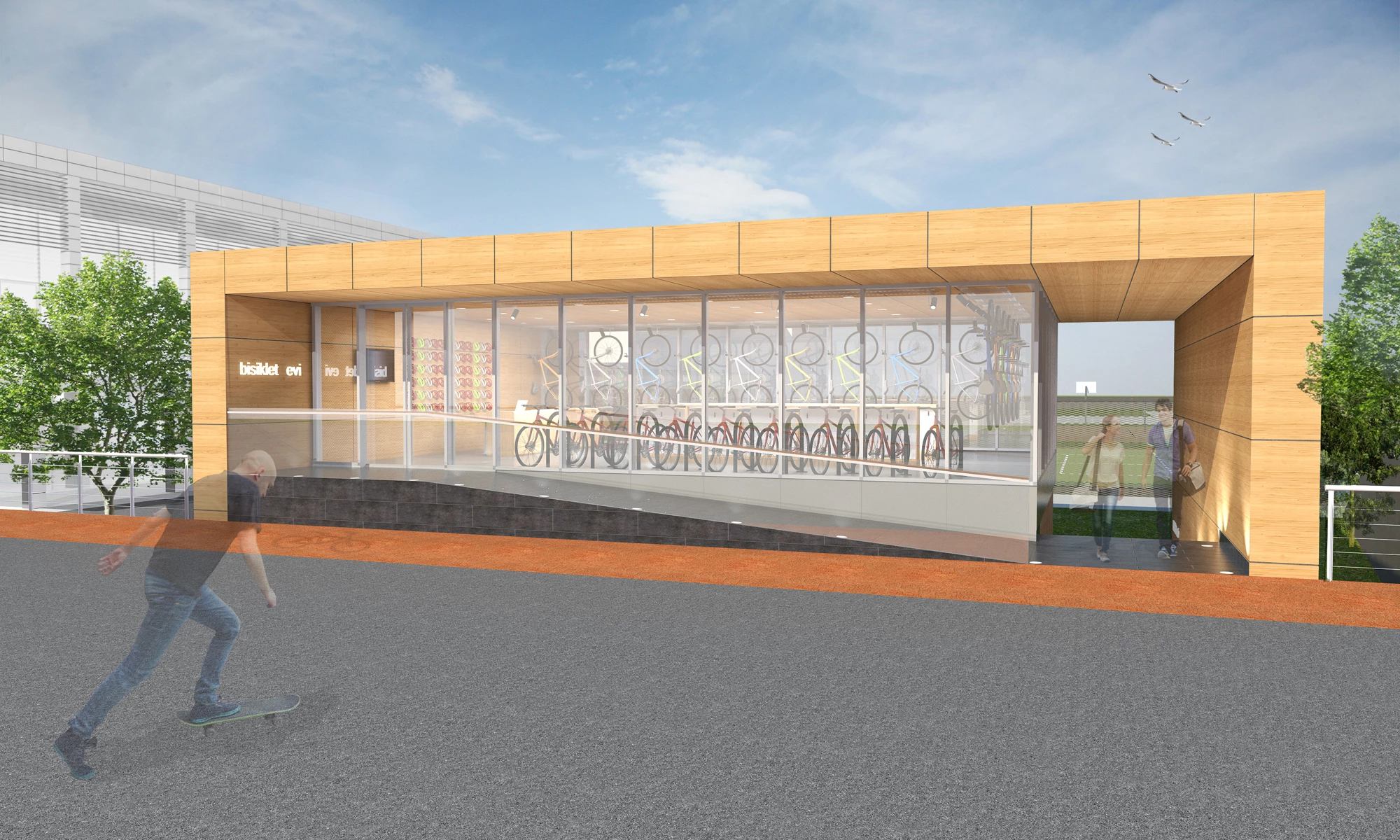 绿色校园规划中的自行车之家-10