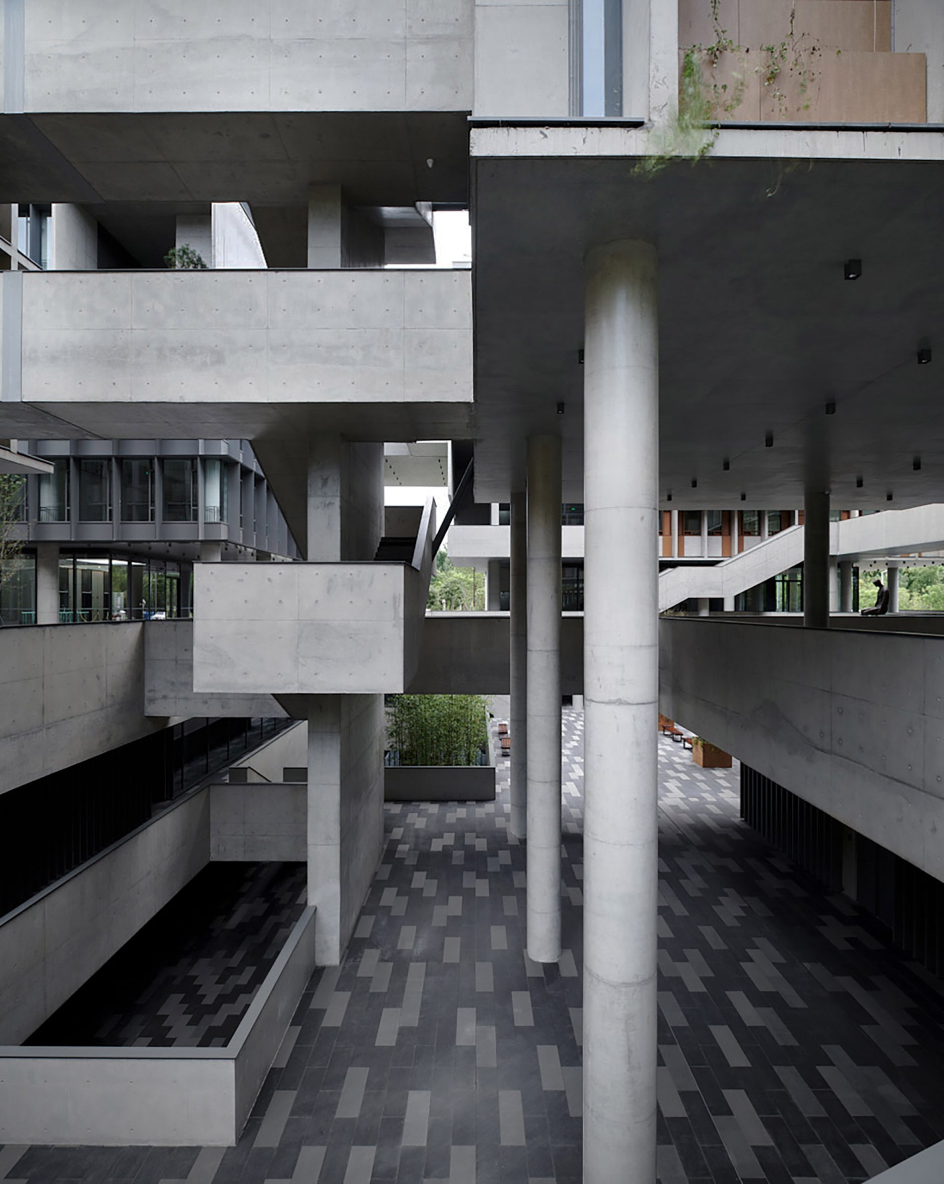 Vector Architects 打造中国成都漂浮总部，绿色庭院与空中连廊交织-12