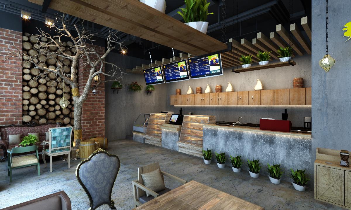 咖啡厅设计——“润咖啡”吉林店-3