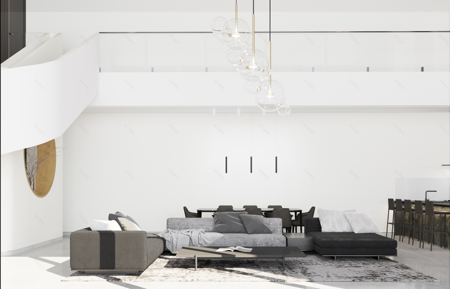 黑色版房屋室内装饰丨Golub Architects-10