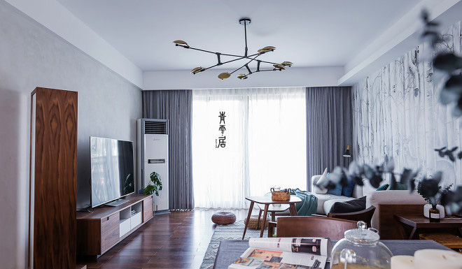 110㎡现代风格住宅  青云居设计-5