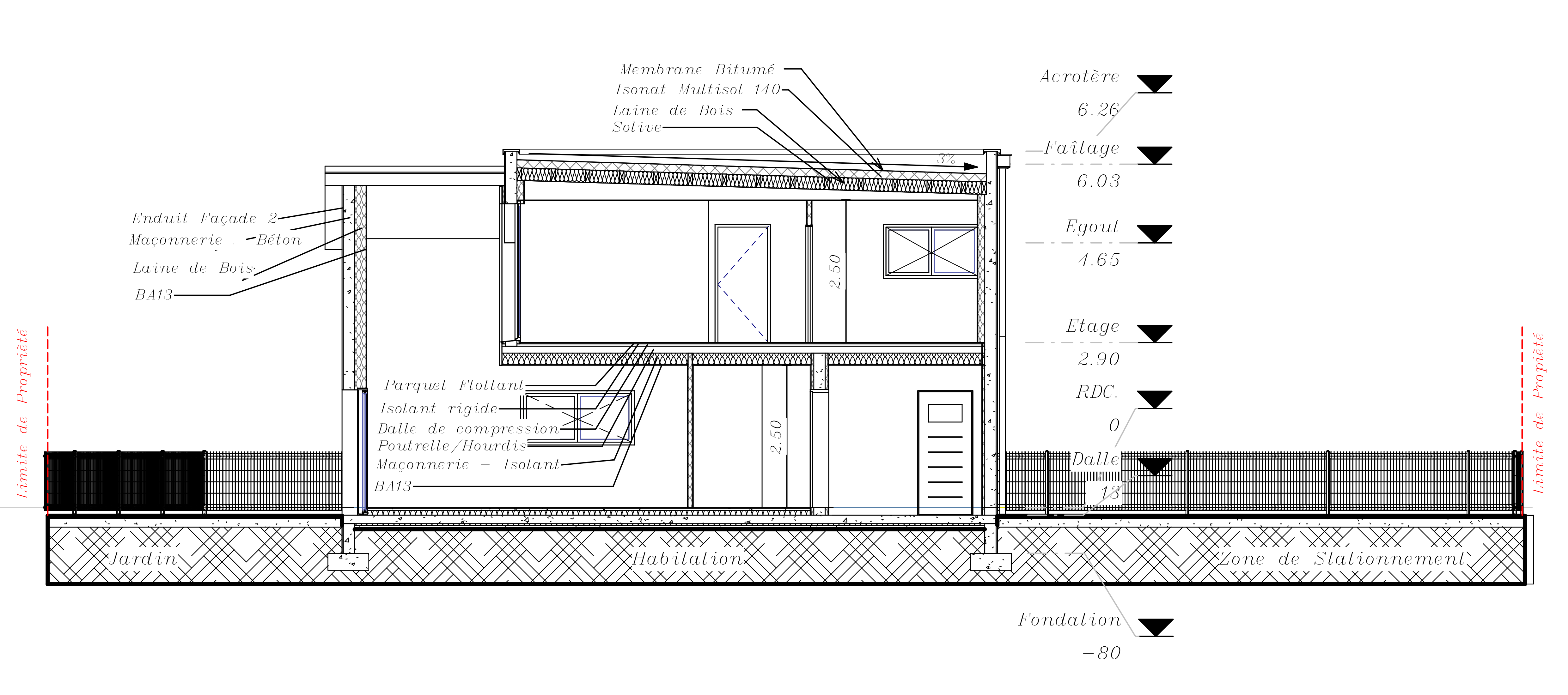 独栋房屋建筑许可项目丨Jérémy Depré(建筑绘图师)-9