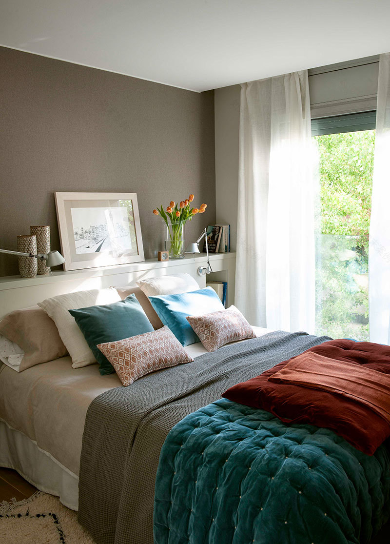 巴塞罗那智能温馨小户型家庭公寓设计-15