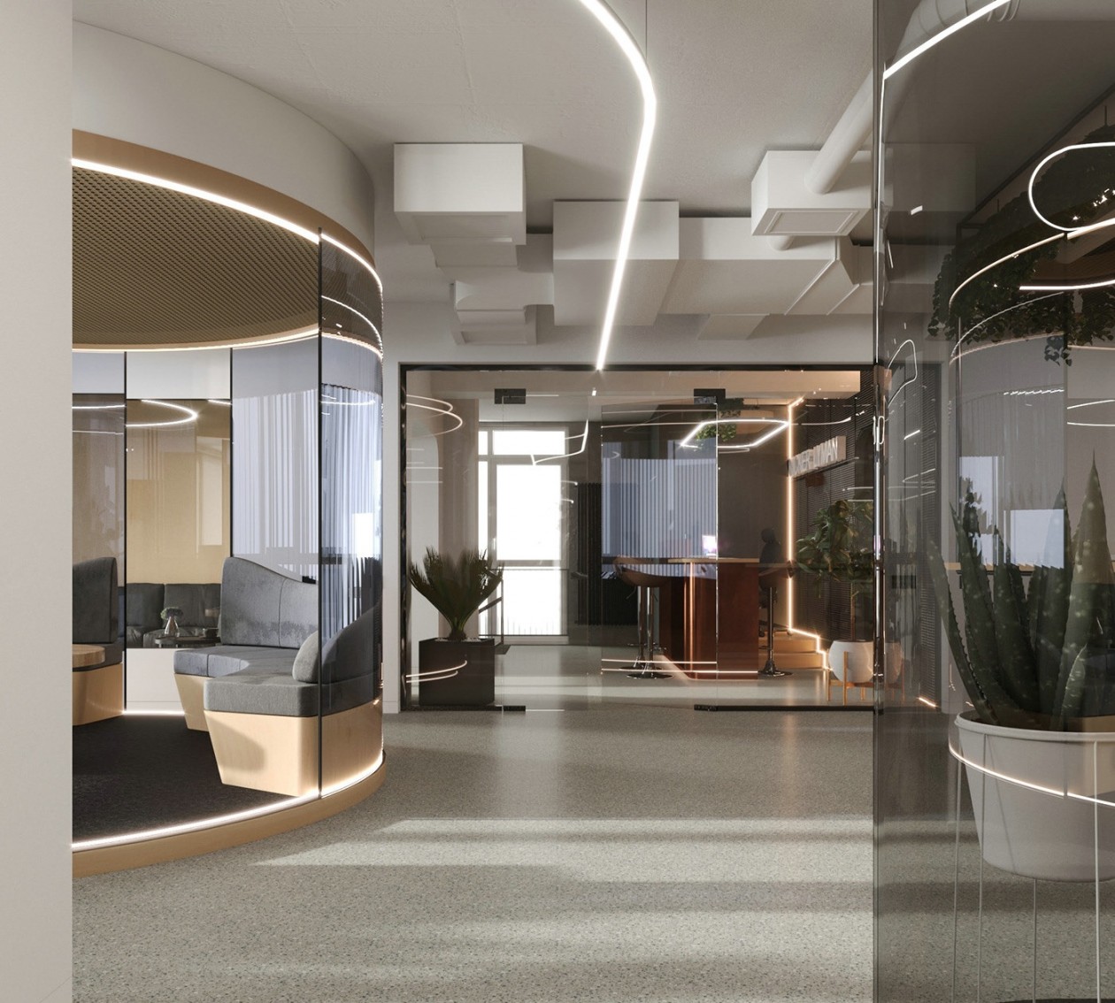 735㎡简约风办公空间设计-0