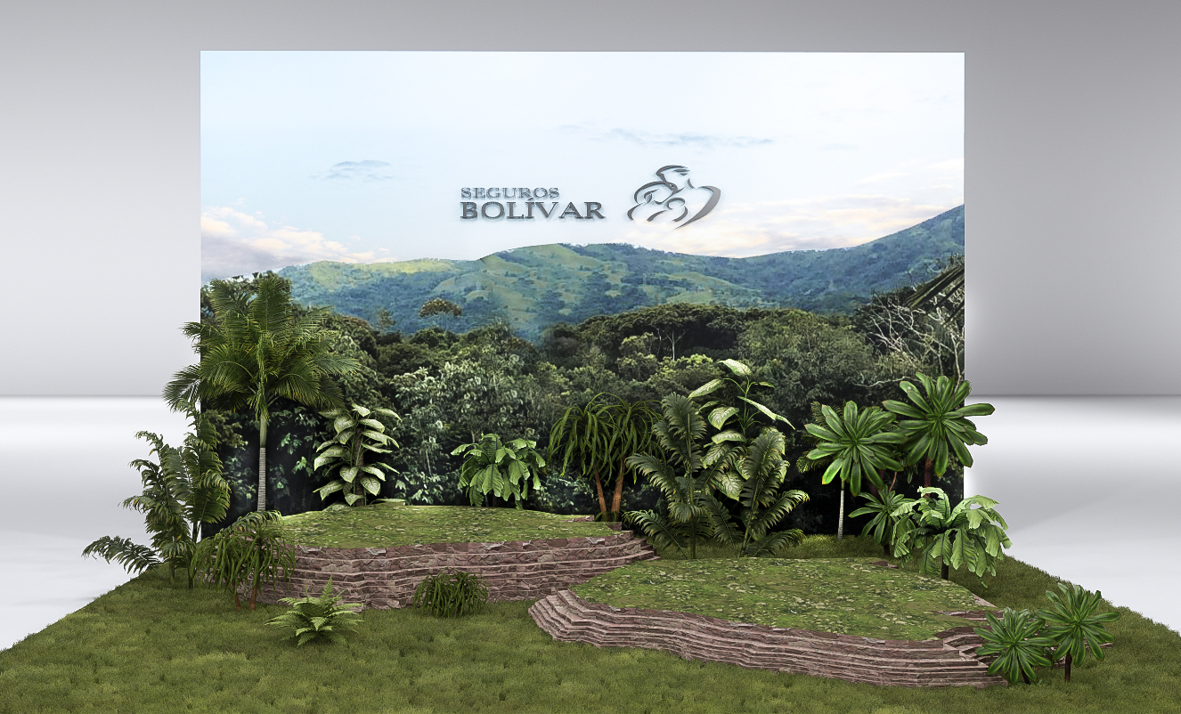 Stand comercial Seguros Bolivar - Laos logistica-1