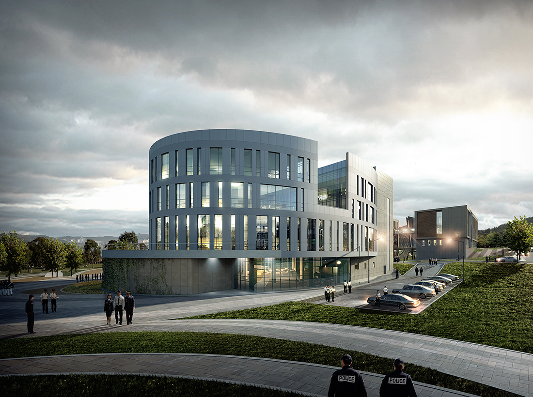 韩国国立警察大学校园规划,融入自然景观的创新设计-18