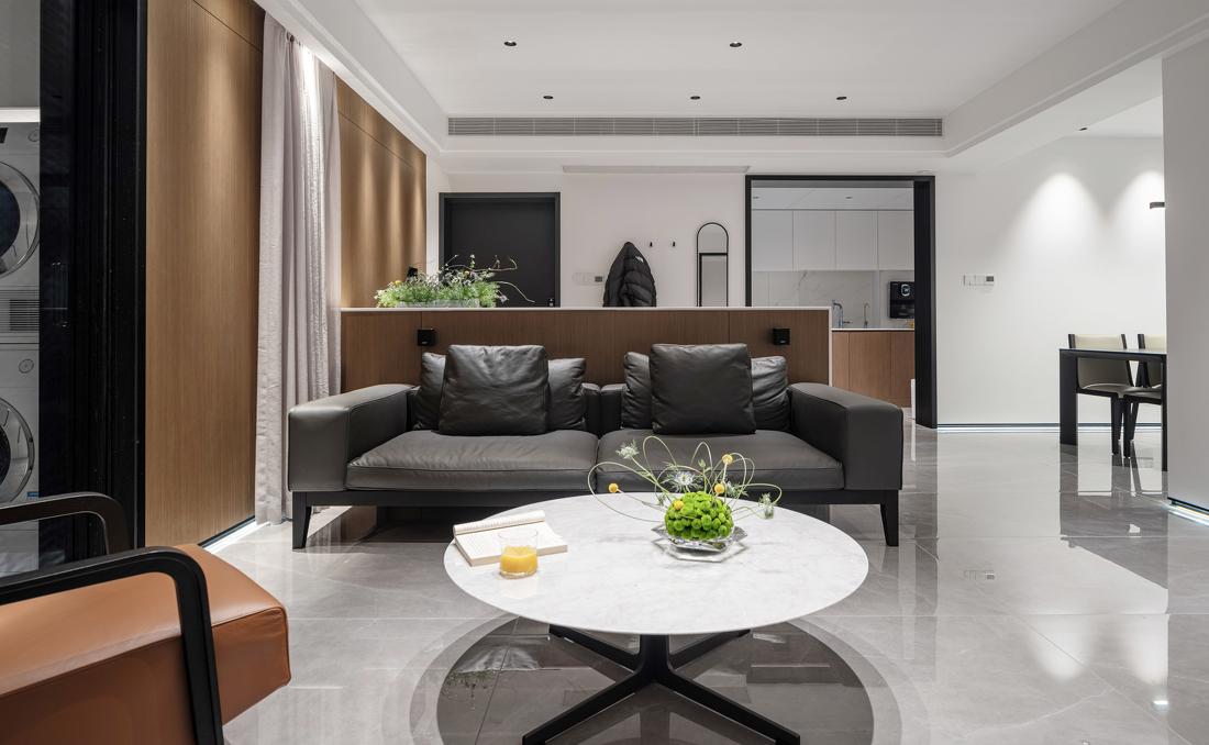 灰白之境 · 简约而不简单的客餐厅设计-10
