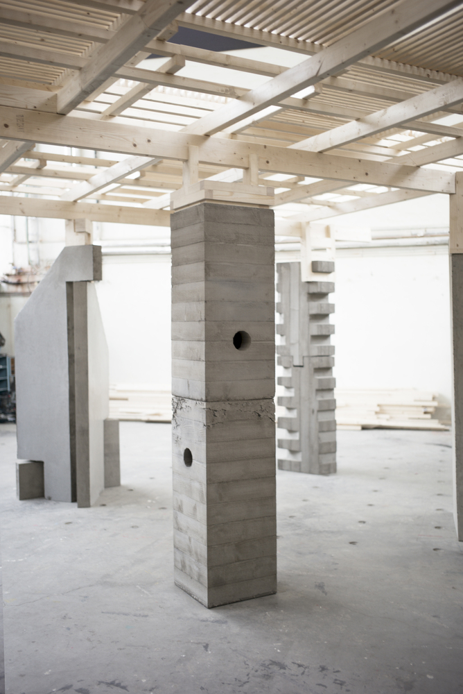 致敬被拆除的 Y 型建筑,混凝土与木结构打造的档案馆-22