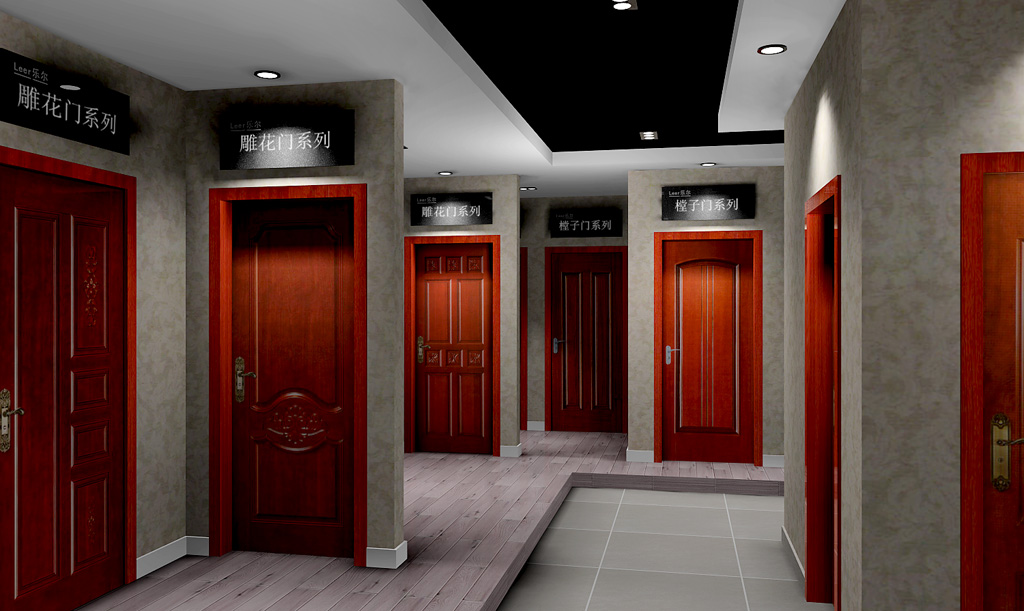 大型实木门专卖店设计图（含效果） 9-7