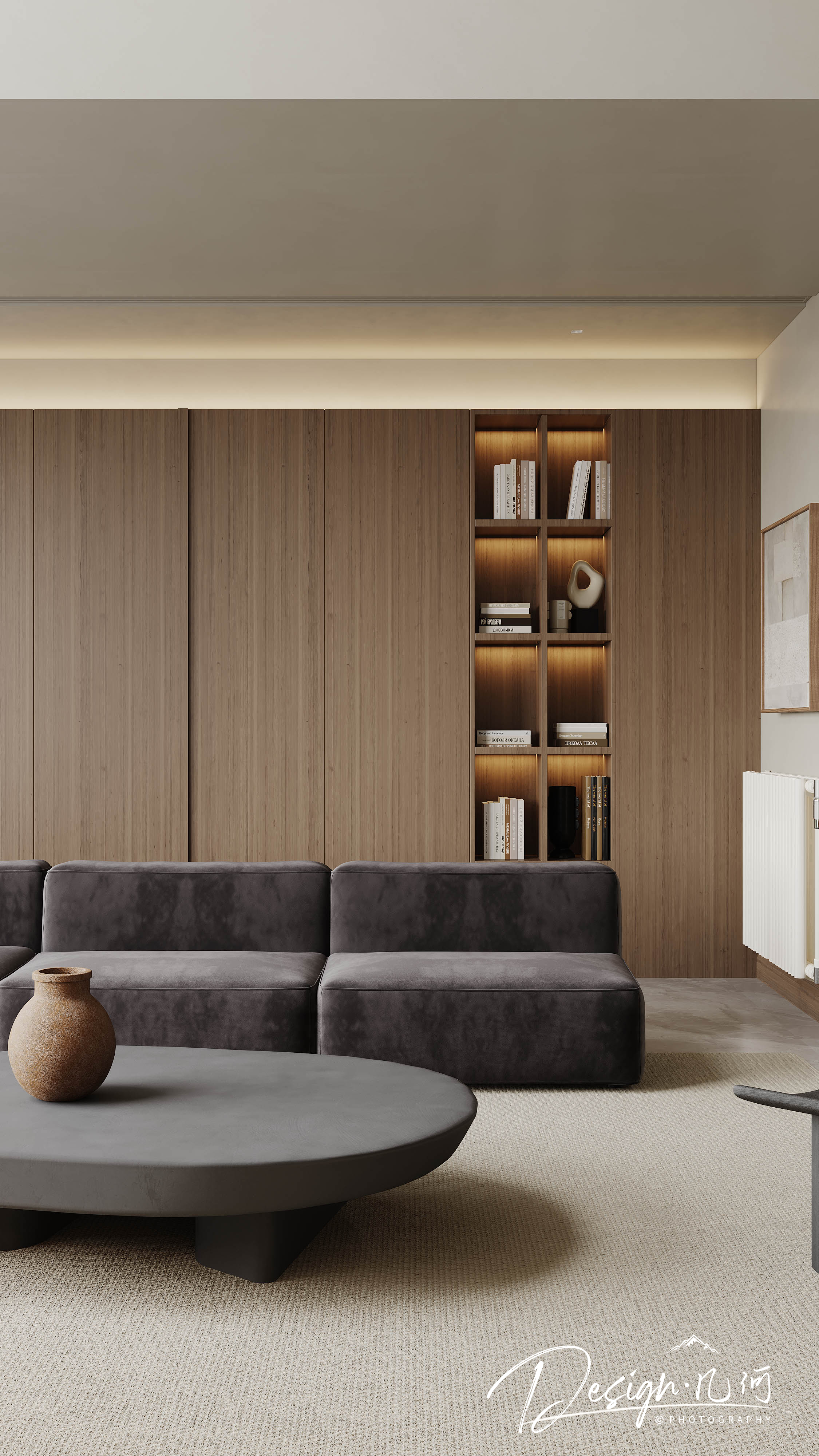 几何空间视觉表现 | 国建红郡中古风客餐厅-38