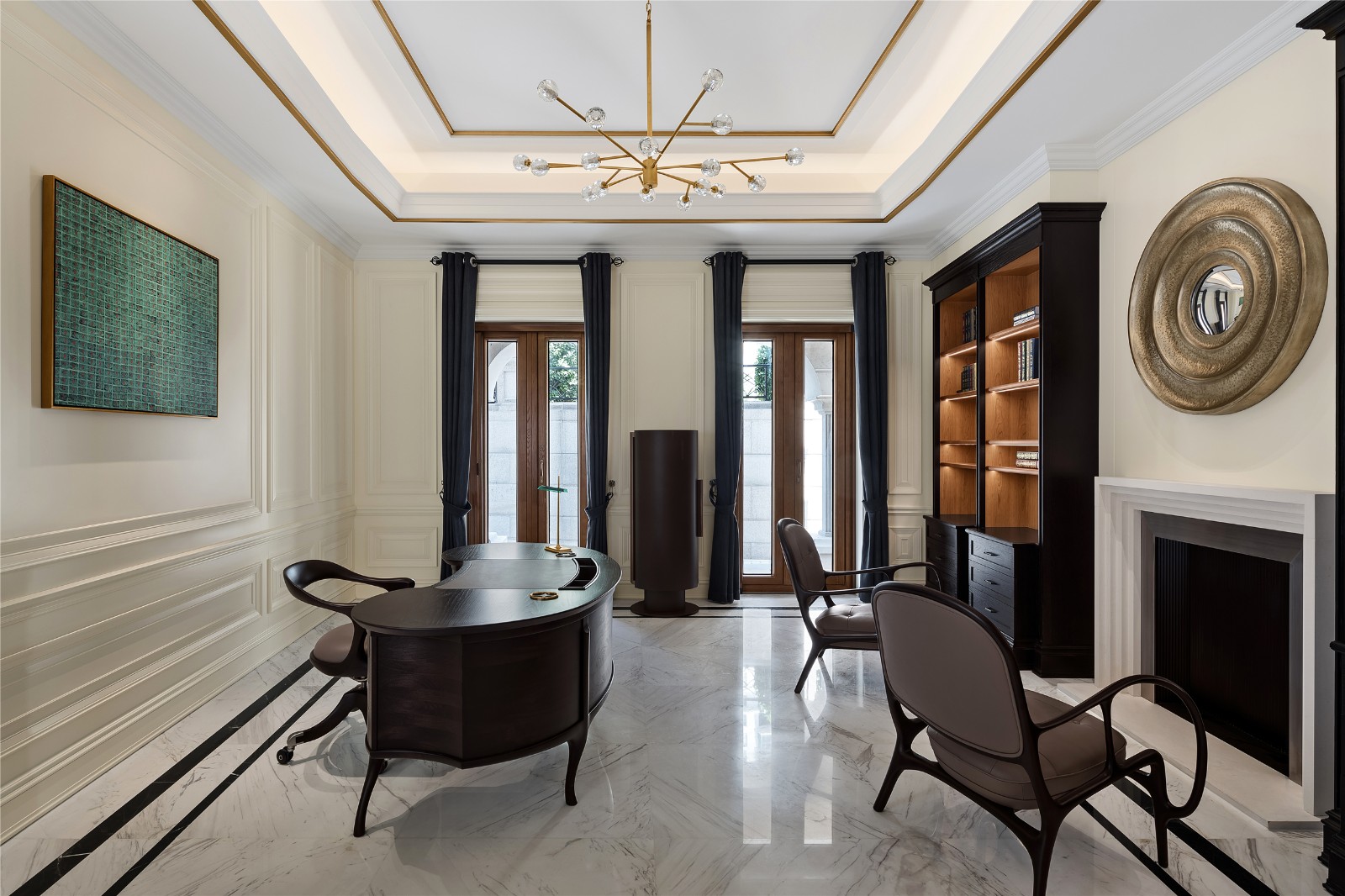 天津法式轻奢别墅,1800㎡现代顶奢大宅的精致解读-38