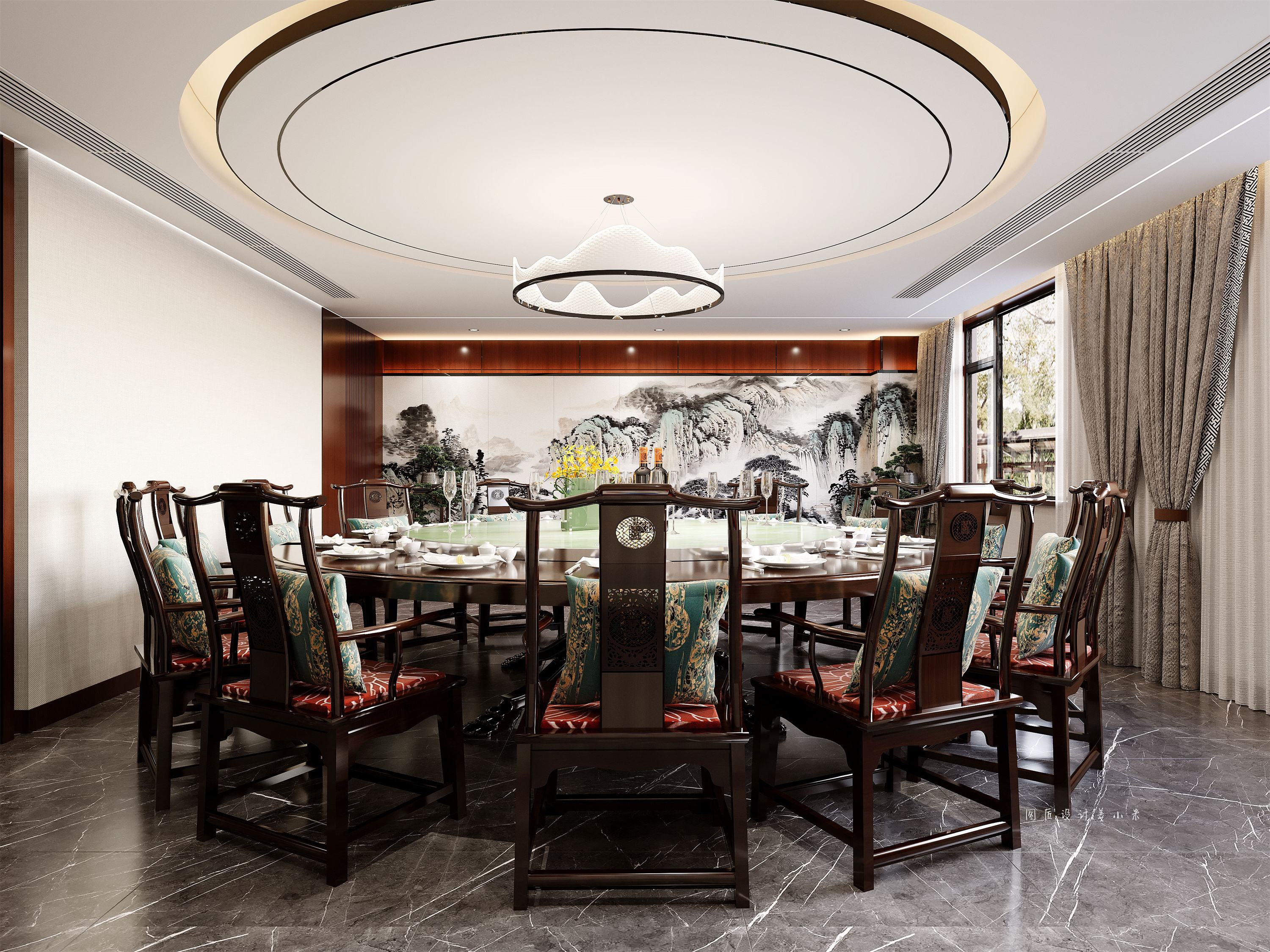 有一种美叫“安静” | 高级的中国风办公设计！-4