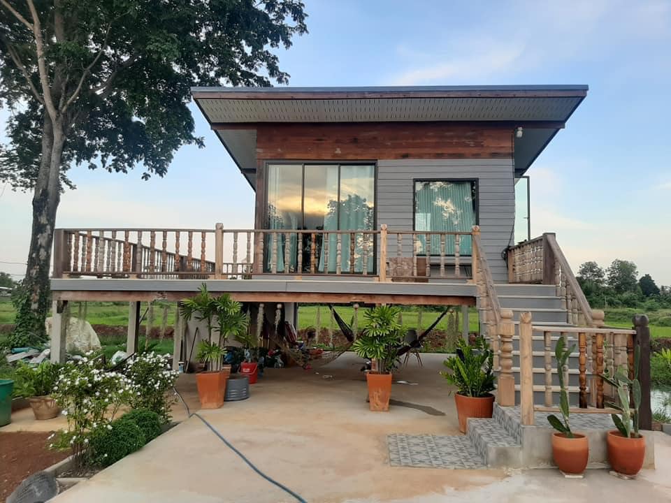 20万泰铢建造的木质乡村房屋模型丨泰国-0