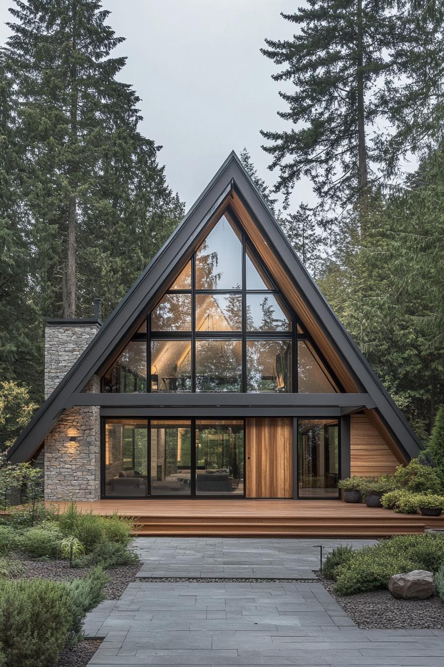 26座Aframe风格自然爱好者小屋丨BuildGreenNewHomes-11