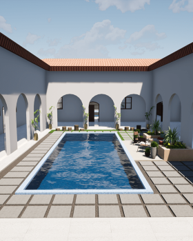 Landscape Design - Pool in Al Ain City