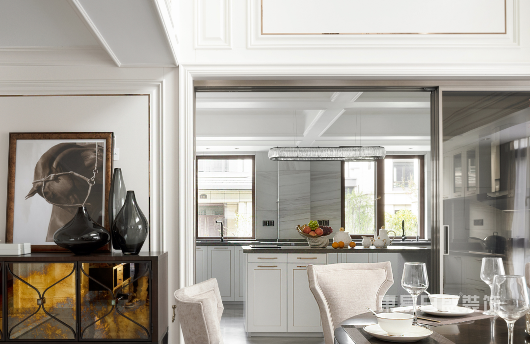 500㎡现代美式装修，别墅里的优雅时光-17