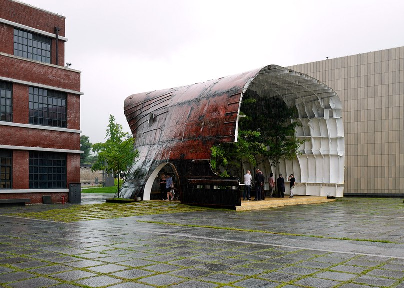 为首尔现代艺术博物馆青年建筑师项目改造的锈船展馆丨韩国首尔-4