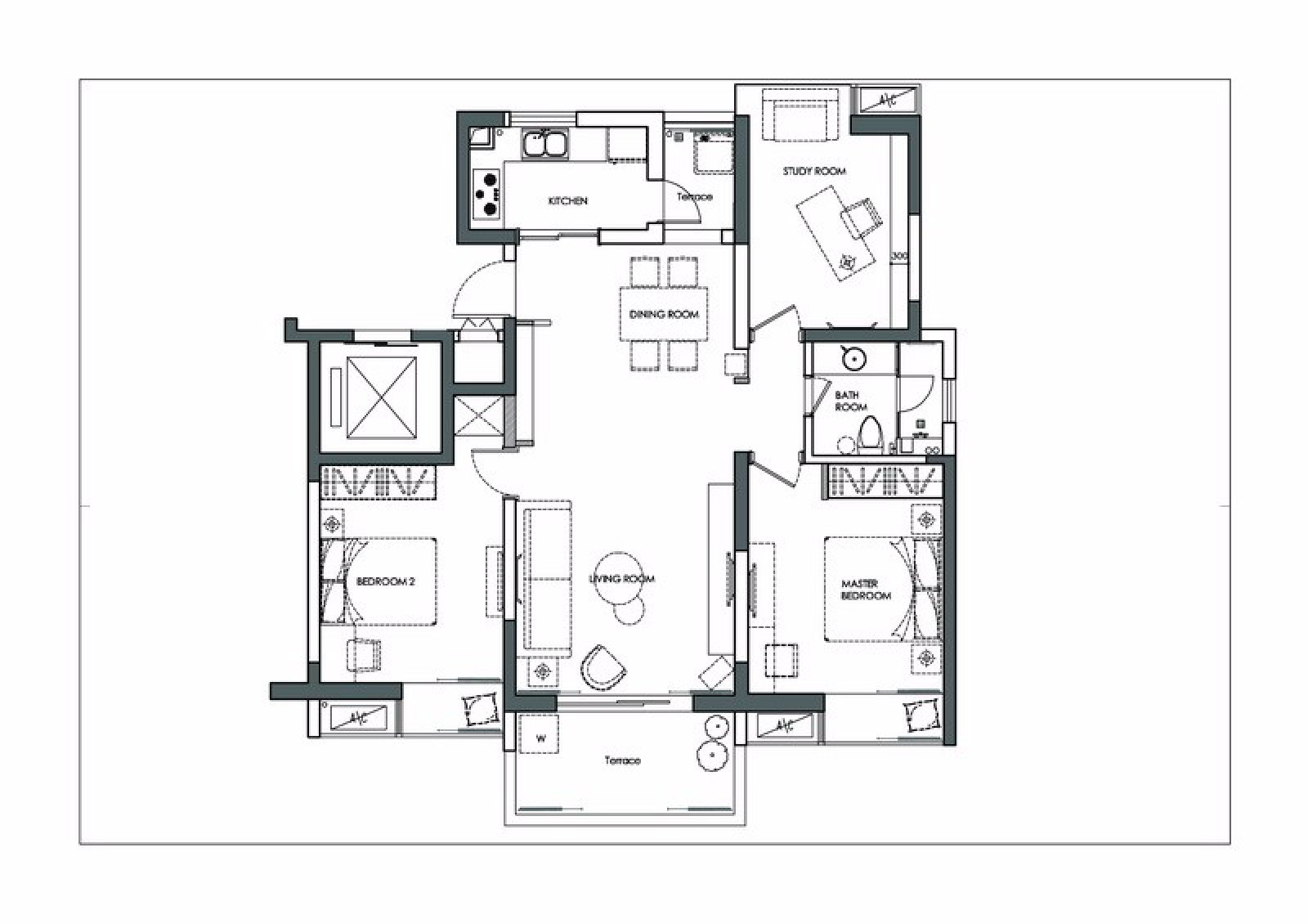 98㎡度假风住宅-25
