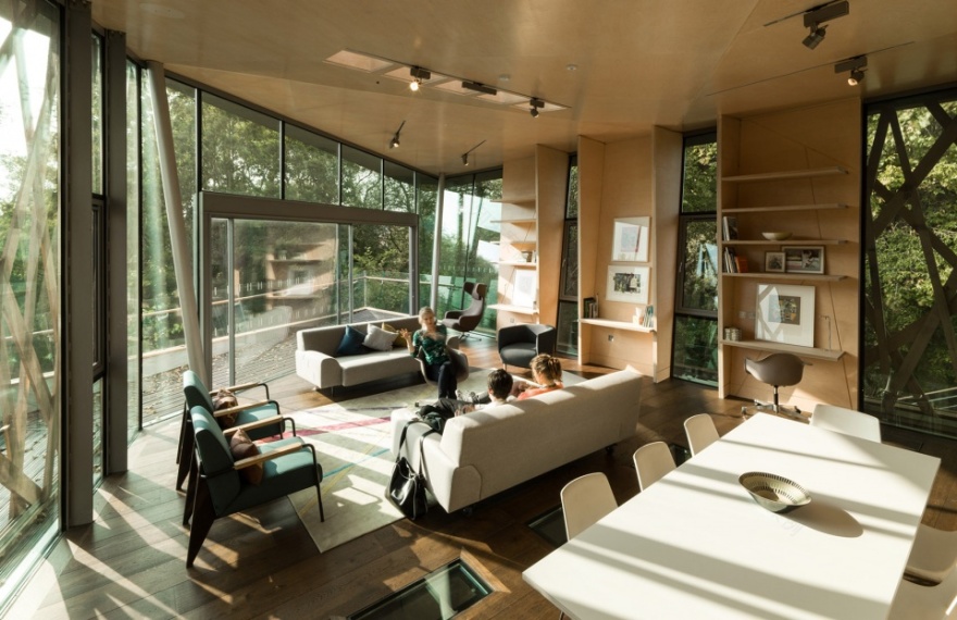 牛津 Maggie’s 中心 | 温馨木构树屋,拥抱自然与生命-29