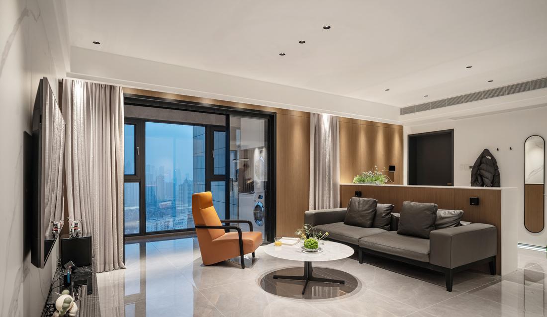 灰白之境 · 简约而不简单的客餐厅设计-11