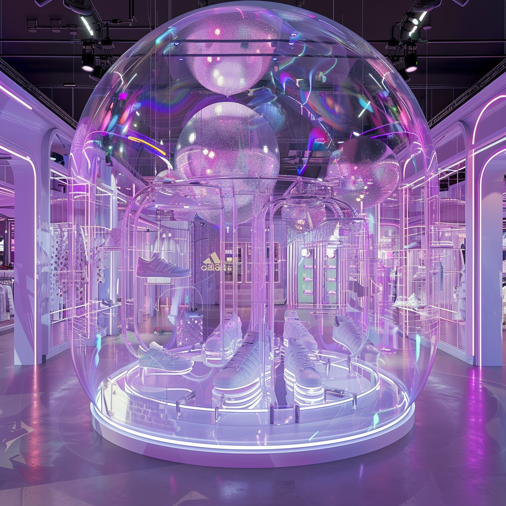 Product display design for ADIDAS using AI-1