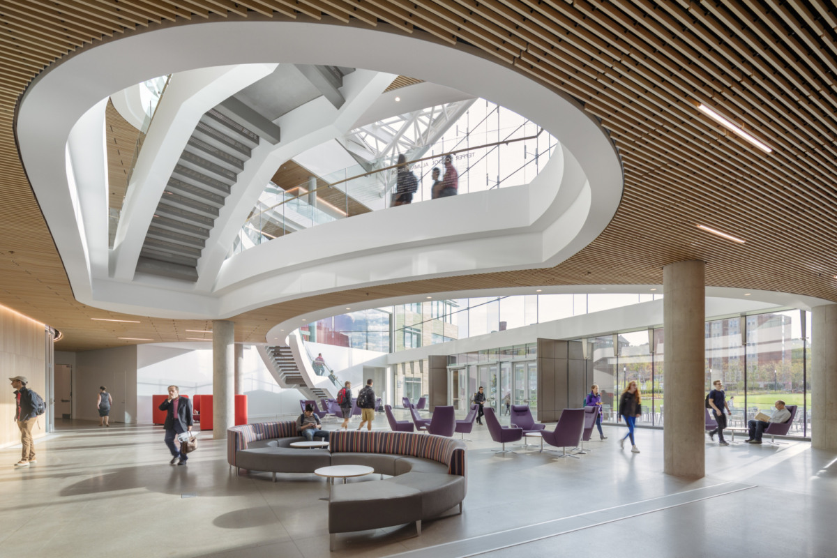 摩尔鲁布尤德尔与文艺复兴 3 建筑师共同打造卡内基梅隆大学商学院大卫·A·特普 quadrangle-18