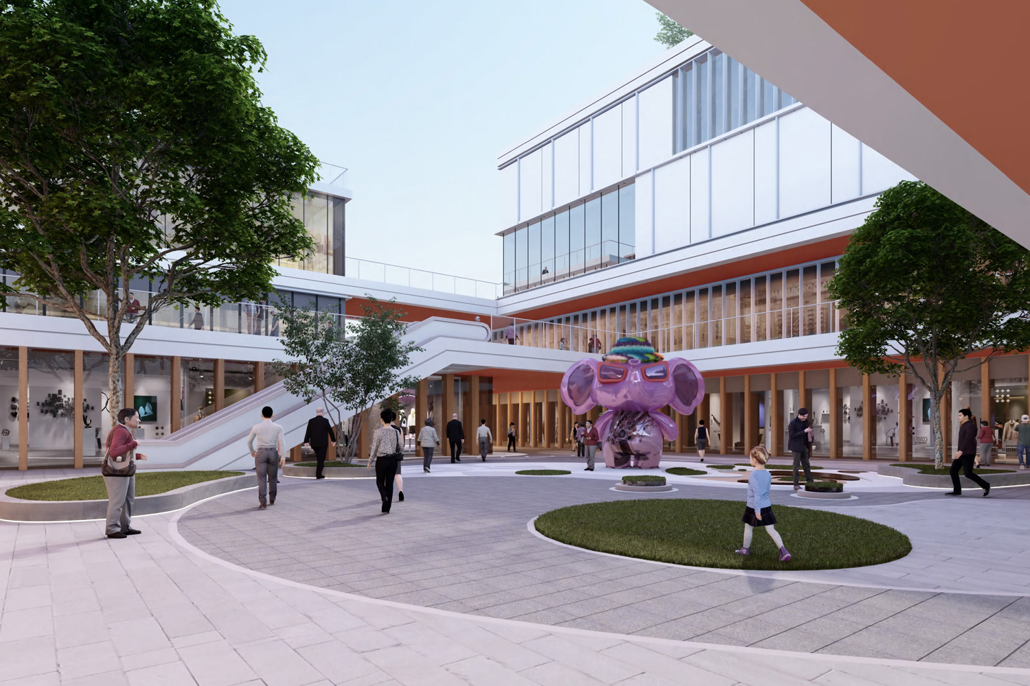 湖州市钟管镇邻里中心SU模型-4