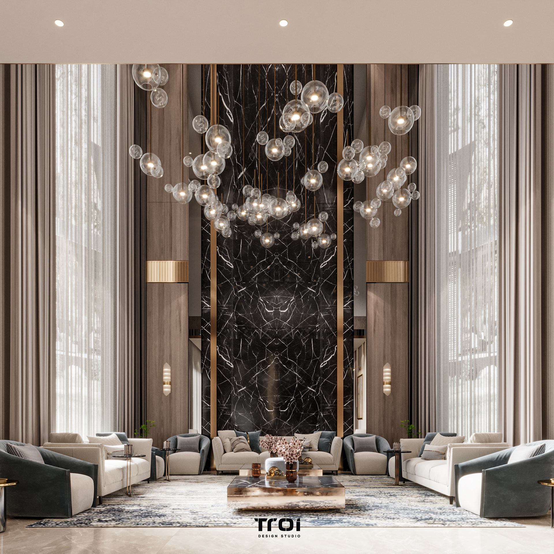 接待厅设计丨阿联酋丨Troi Design Studio-9