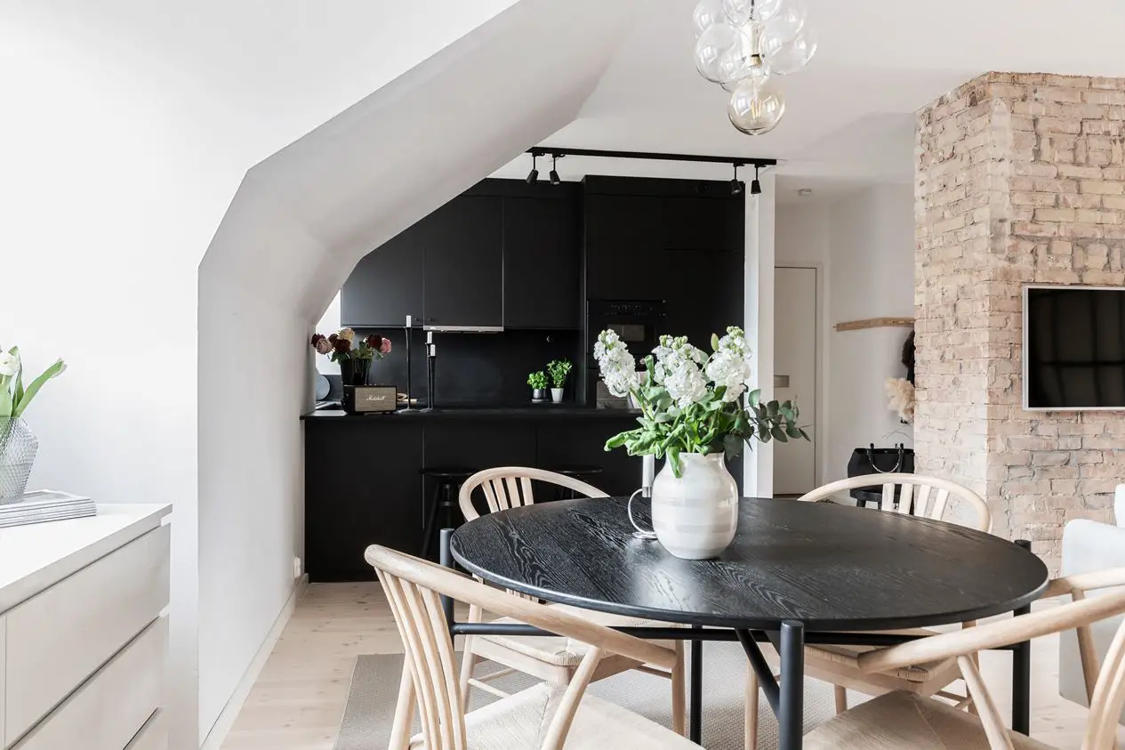 瑞典 54m2 复古一居室公寓设计-5